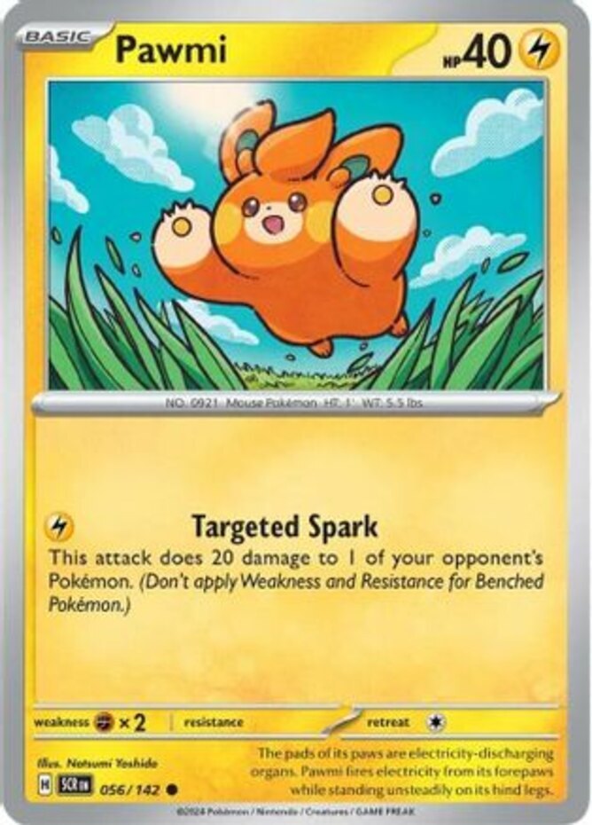 Pawmi - 056/142 - Common Pokemon NM-Mint Stellar Crown | eBay