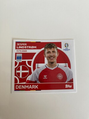 Topps EURO EM 2024 Sticker DEN 14 - Jesper Lindstrom