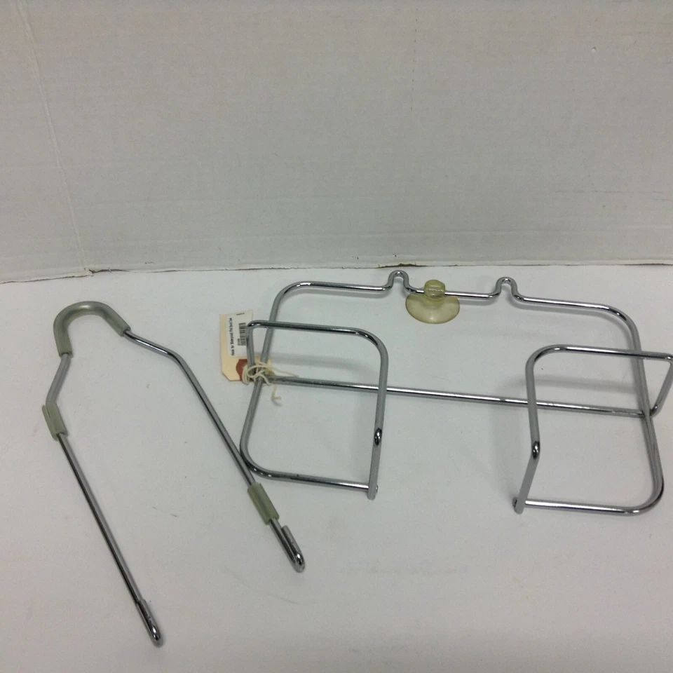 Gancho de ducha puerta delantera carrito iPod estuche de sonido altavoz soporte para libro cromado Foto 4 de 4