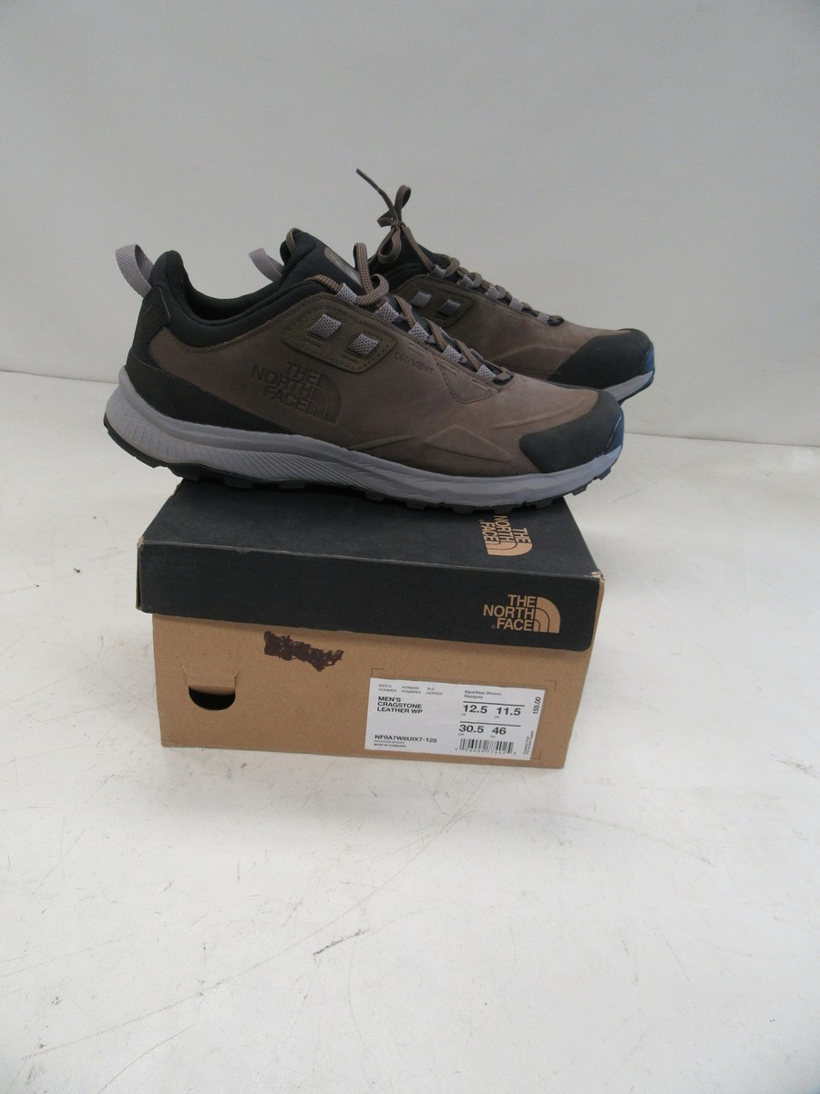 THE NORTH FACE MEN'S CRAGSTONE LEATHER WP HIKING SHOES SIZE 12.5
