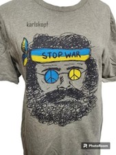 Karlskopf STOP WAR Hippie T-Shirt Size Small Peace Sign