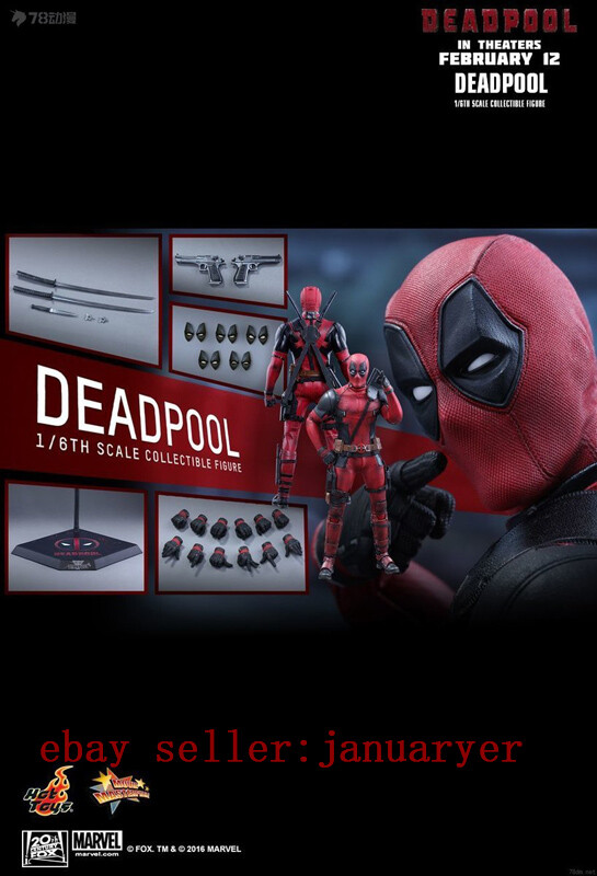 Perfect Hot Toys Mms347 1/6 Marvel Deadpool Ryan Reynolds Action