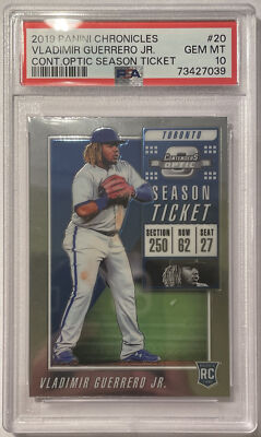 2019 Panini Contenders Optic Season Ticket #20 Vladimir Guerrero