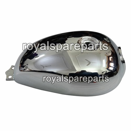 Fit For Royal Enfield Interceptor 650 Fuel Petrol Gas Tank Chrome - Picture 2 of 8
