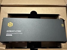 Greathtek USB 2.0 KVM Switch 4 Port(4k@60Hz) w/cables