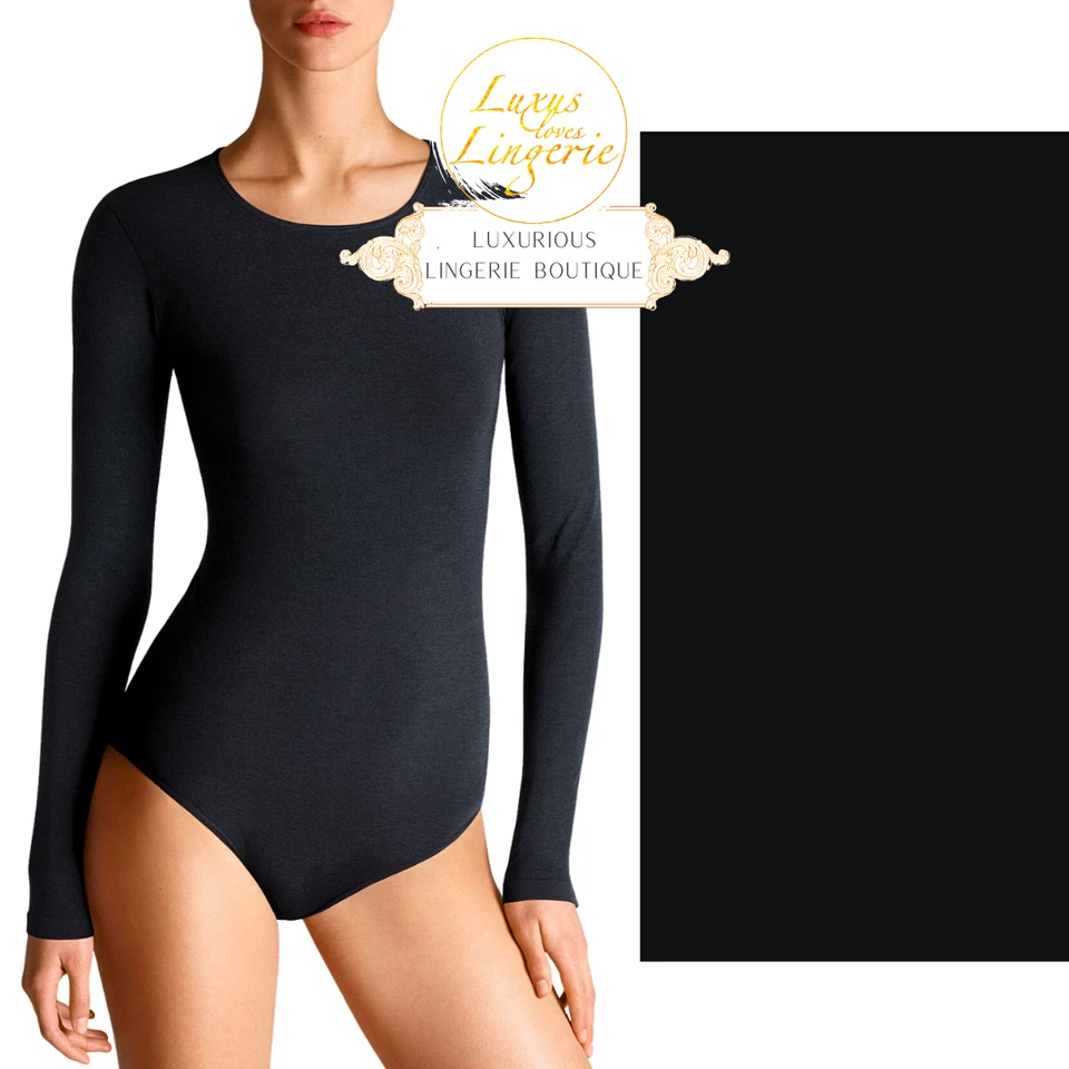 Body Manga Larga Cuello Redondo Wolford M Mediano Negro Elegante Foto 2 de 2