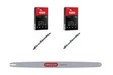 For Stihl MS661 42" Bar & 2x Full Chisel Skiptooth Chains 423RNDD025/75EXJ135G(2