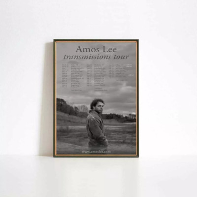 Amos Lee transmissions tour 2024 poster