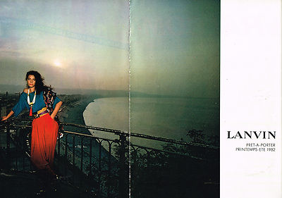 ADVERTISING 1982 LANVIN haute couture (2 pages)