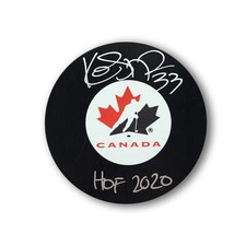 Kim St-Pierre Autographed Team Canada Hockey Puck HOF 2020