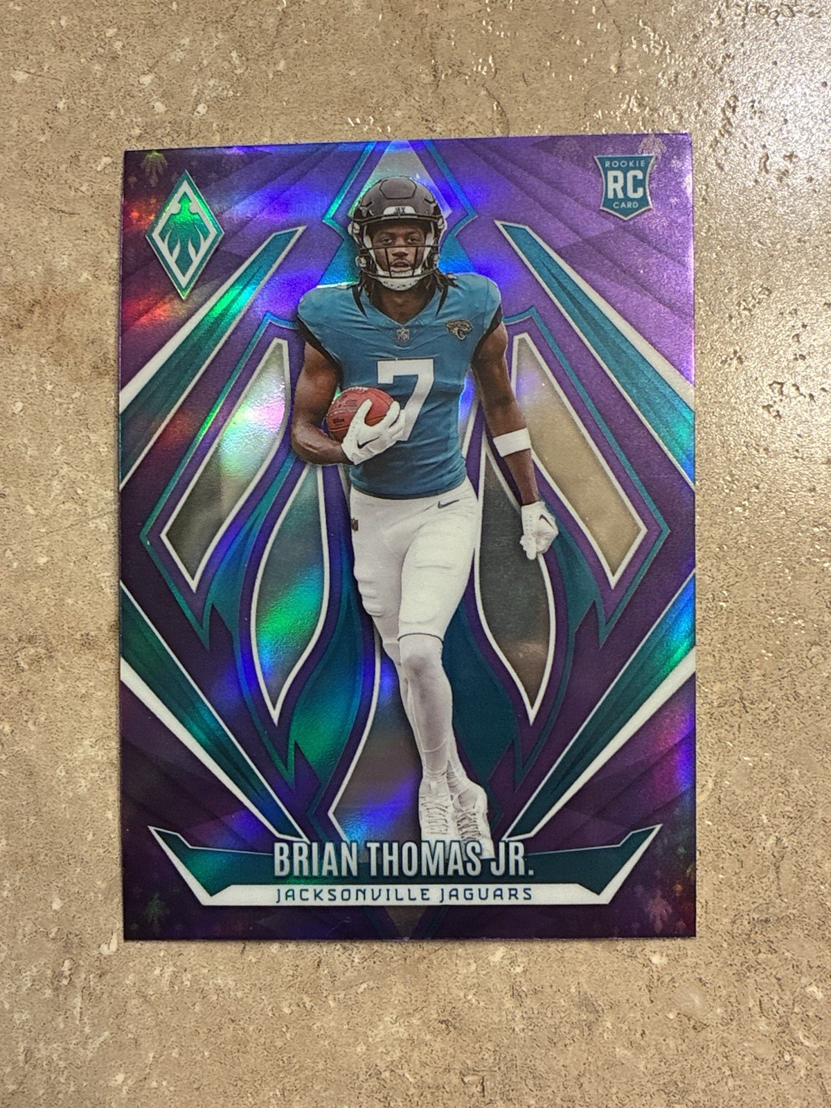 Brian Thomas Jr. 2024 Panini Phoenix #164 Purple Fade Rookie RC Jaguars