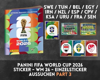 Panini FIFA World Cup 2026 Sticker - WM 26 - Einzelsticker aussuchen Teil 3