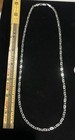 Artisan Sterling Silver 925 NECKLACE Unusual Large Link Flat Chain 21” Mexico — photo 4