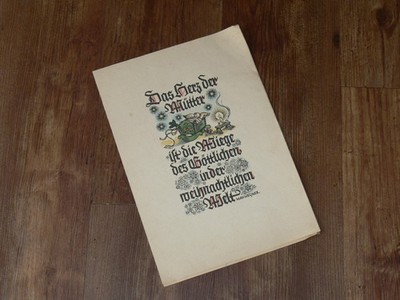 Ewiger Quell * Folge 4 * Max Wegner Hans Baumann Kunstbeilage Weihnachten * 1940