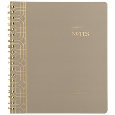 Workstyle Notebook 8" x 10" Timeless Taupe Medium Spiral 80 Sheets