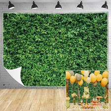 Green Leaves Photography Backdrop 7x5Ft Polyester Jungle Party Background Banner