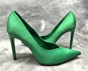 green satin dress shoes Heels dark green prom dresses