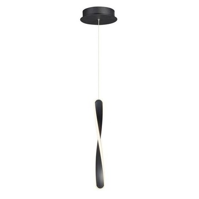 ET2 Contemporary Lighting E24151-BK Pirouette Mini Pendant Black