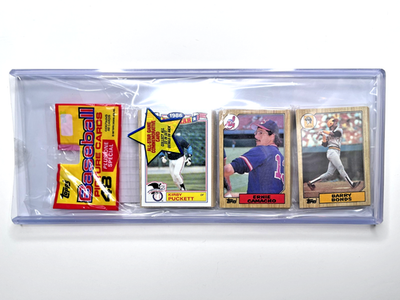 #ad 1987 Topps Baseball Rack Pack Barry Bond RC KIRBY Puckett AS on Top 48 Cards $69.99