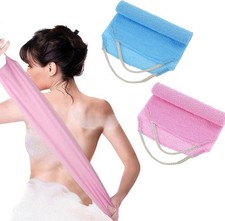 Body Scrubber with Handles Exfoliating Washcloth Towel for Shower Bath 2Pcs Nylo