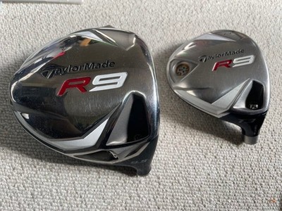TaylorMade R9 Head Set Driver 9,5° Fairwayholz 3W 13° Head Only RH...