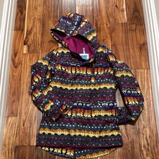 SPYDER GIRLS HOODIE JACKET SKI SNOW MULTI COLOR SIZE LARGE 14/16 DRYRIDE EEUC