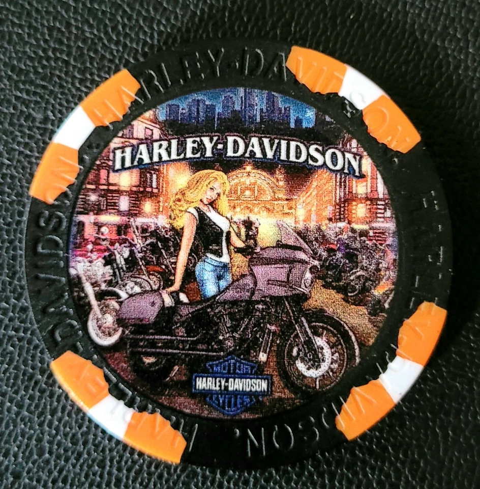 1 Orig. Harley-Davidson Pokerchip "Harley-Factory, Frankfurt, Germany" - Bild 1 von 2