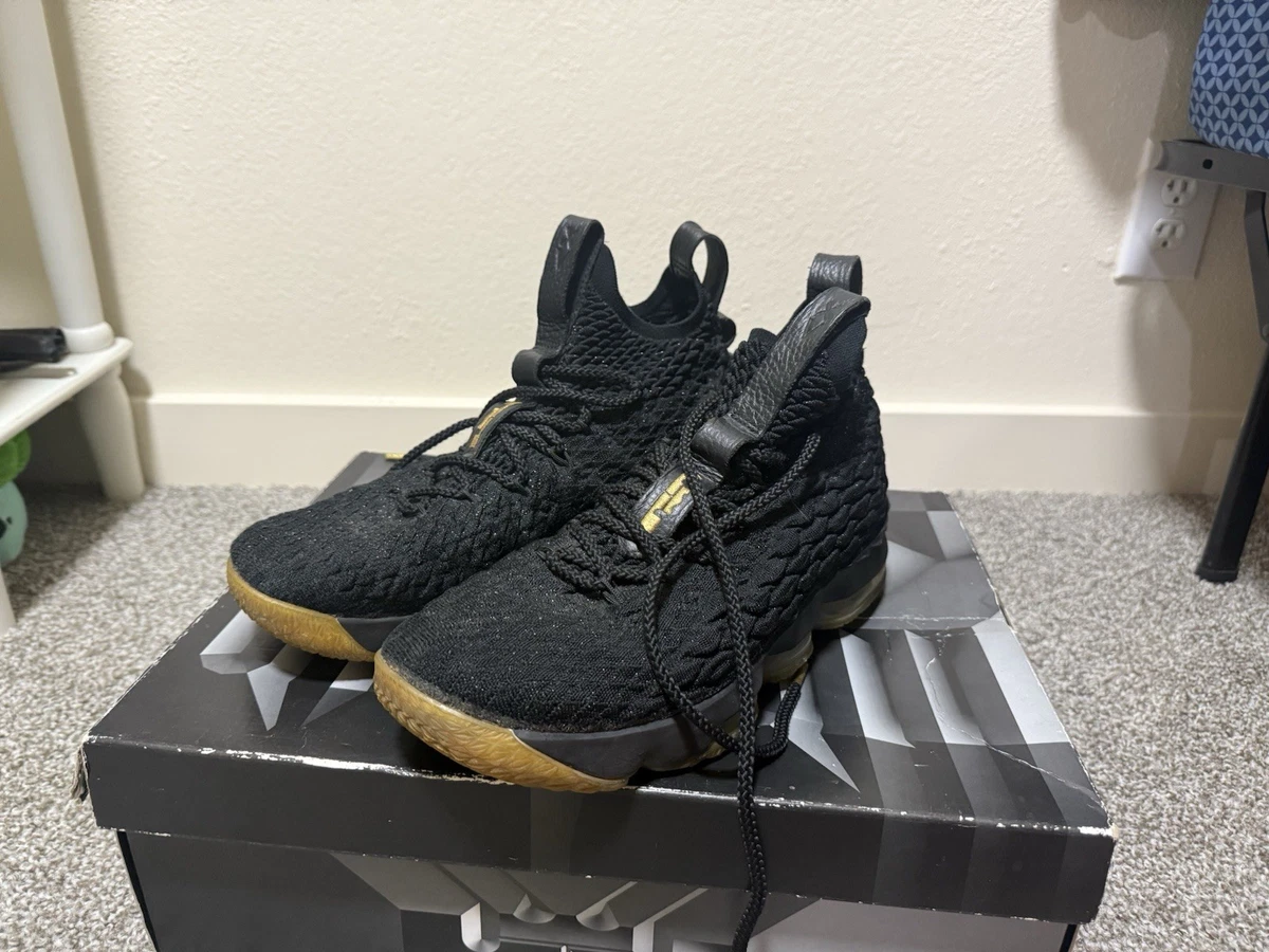 Nike LeBron 15 Low \'Metallic Gold size 12 2018 Nike LeBron 15 Low Metallic Gold for Sale | Authenticity  main image 3