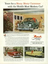 Yours for a Merry Merry Christmas Nash Airflyte & Rambler ad 1952
