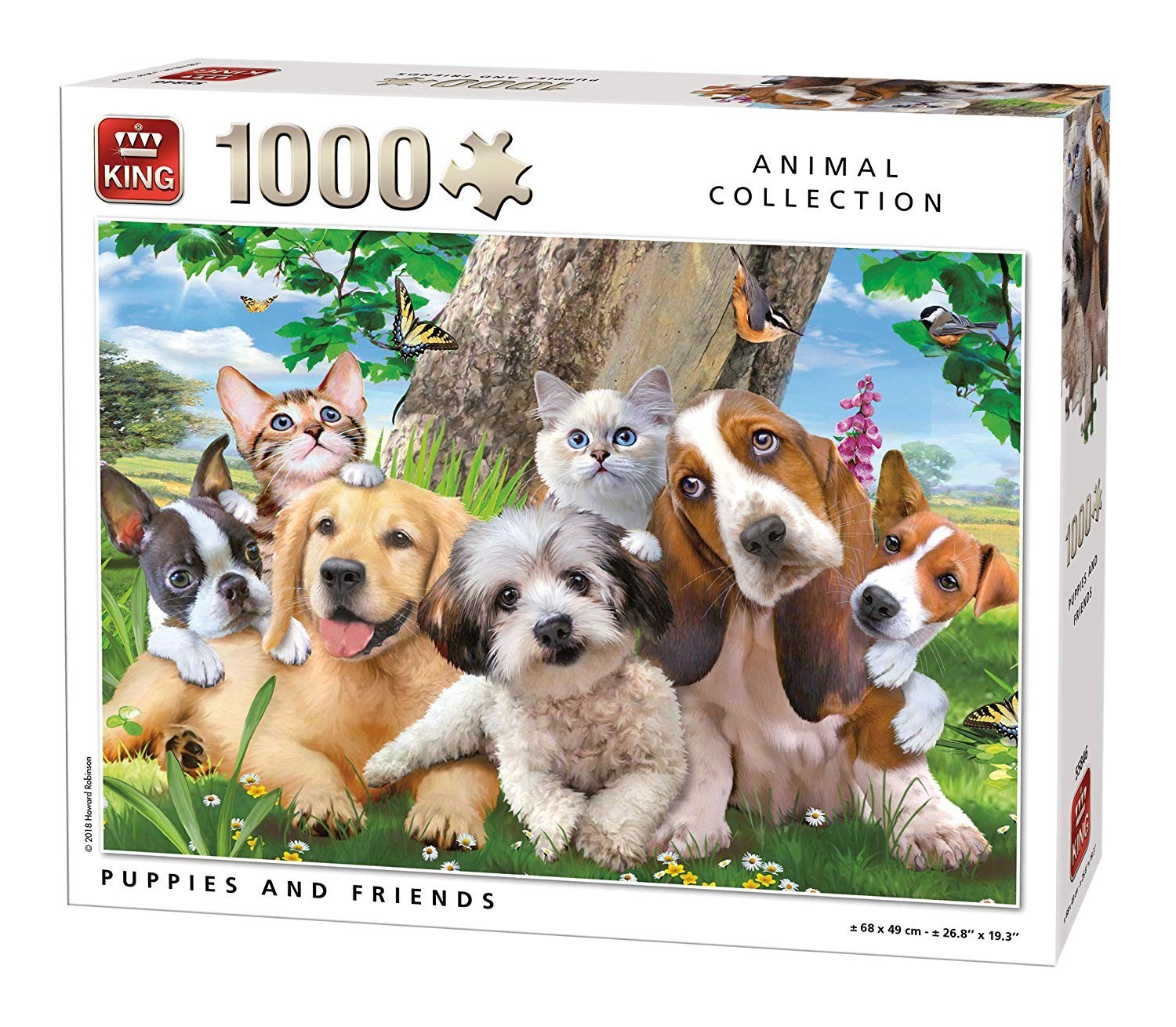 Puzzle 1000 pièces chiens et chats pour animer vos soirées jeux en famille