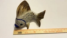 Tonala Pottery Fish Figurine – Large, Hand Painted & Signed Ceramic