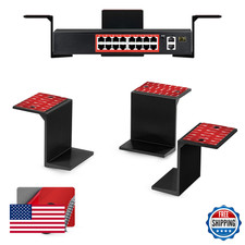 BRAINWAVZ 3" Under Desk Laptop/Device Mount - Adhesive/Screw-in Storage