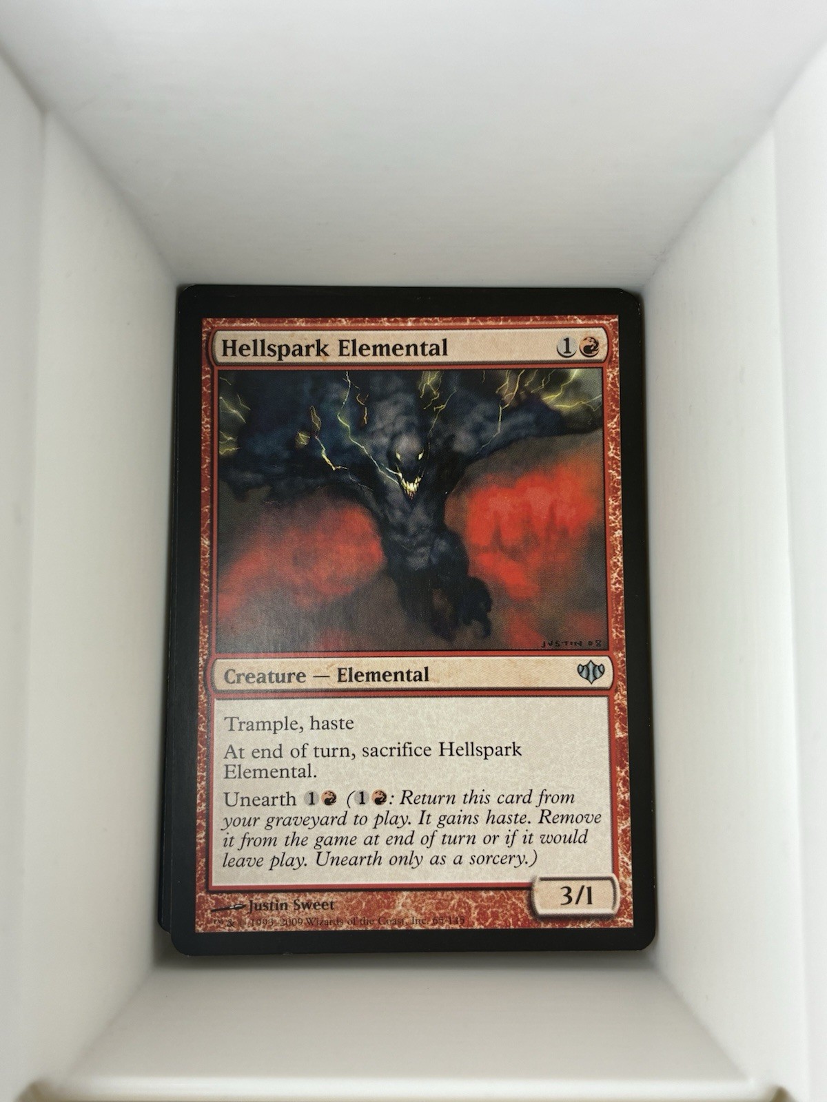 Hellspark Elemental Uncommon Conflux LP MTG. A4