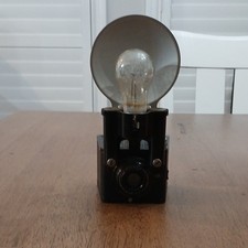 Kodak Brownie Flash Six-20 Black Box Camera with Flash Attachment