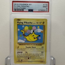2016 POKEMON XY EVOLUTIONS SECRET #110/108 FLYING PIKACHU - PSA 9 MINT on eBay