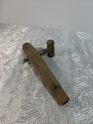 VTG Primitive Lead & Wood Barrel Spigot Beer Keg Wine Bourbon Whiskey Spout Bung