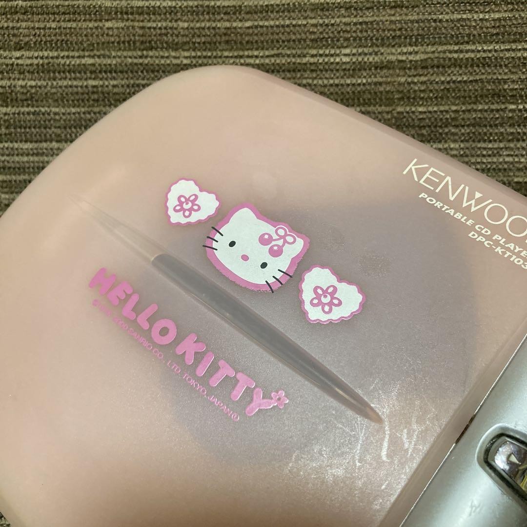 ポータブルCDプレーヤー KENWOOD DPC-KT103 ハローキティ Kenwood Portable CD Player DPC-KT103 Sanrio Hello Kitty