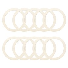 4.9 Inch Unfinished Wood Rings Natural Wooden Ring Circle Round Ornaments, 20Pcs