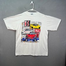 Vintage 1991 IMSA Camel GT Racing Porsche Nissan Toyota White T-Shirt Size XL