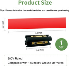 Underground Wire Splice Kit, Direct Burial Dual Rated Butt Splice 1 Set UF Ca...