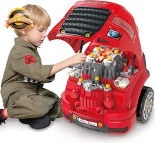 Large Truck Engine Toy, Kids Mechanic Car for Toddler Age 3-5
