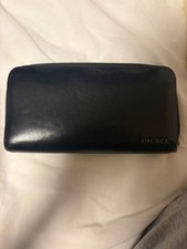 Diesel Men Long Wallet Round Zipper Black Luxury Classic Stylish Italian Design