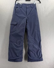 Columbia Arctic Trip Snow Pants Youth Unisex M 10/12 Navy Omni Heat Insulated