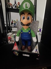 The Super Mario Bros Movie 2023 Luigi Poseable Plush Figure Jakks Pacific Toy