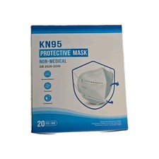 20pcs White KN95 Protective 5 Layer Face Mask BFE 95% Disposable KN95 Mask