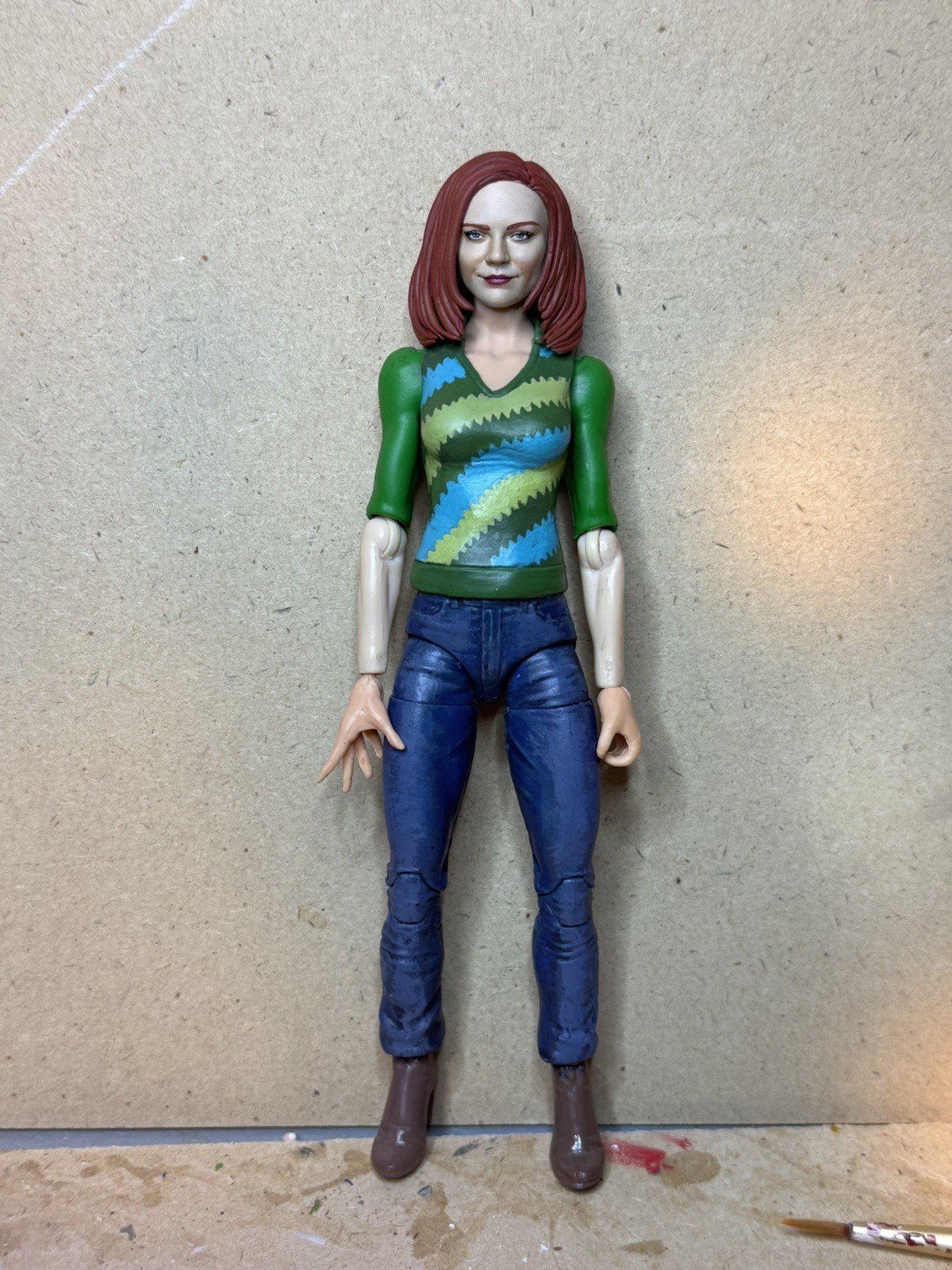 Custom made Mary Jane Watson Kirsten Dunst Spiderman 2002 Marvel Legends figure