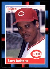 Barry Larkin 1988 Donruss #492 Reds MLB READ FREE SHIPPING AutographDen