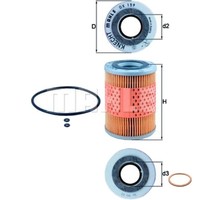Mahle ÖLfilter Mit Dichtring FüR Opel Corsa E 1.2 1.4 1.0 Mokka/Mokka X