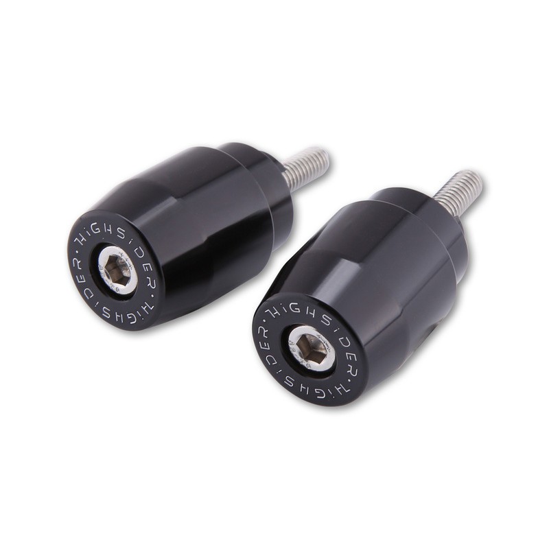 Embouts de guidon HIGHSIDER M6 noirs pour moto Honda