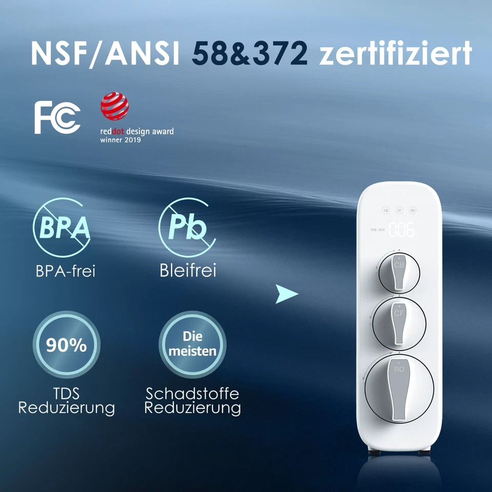 Waterdrop Aufpo  G3 Umkehrosmoseanlage, 400 GPD,  Entkalkungsanlage RO - Bild 2 von 4